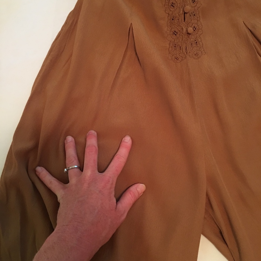 SOLD Free People X Eileen Jumpsuit 4 Caramel Color - Picture 6 of 7